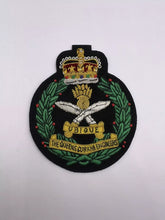 Queen’s Gurkha Engineers Regimet Blazer Badge QGE Hand Embroidered Bullion Badge